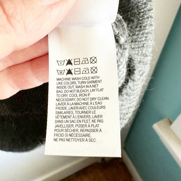 Lucky Brand Gray Camo Wool Blend Crewneck Sweater NWT Cozy Comfy Size 1X New - Picture 10 of 11